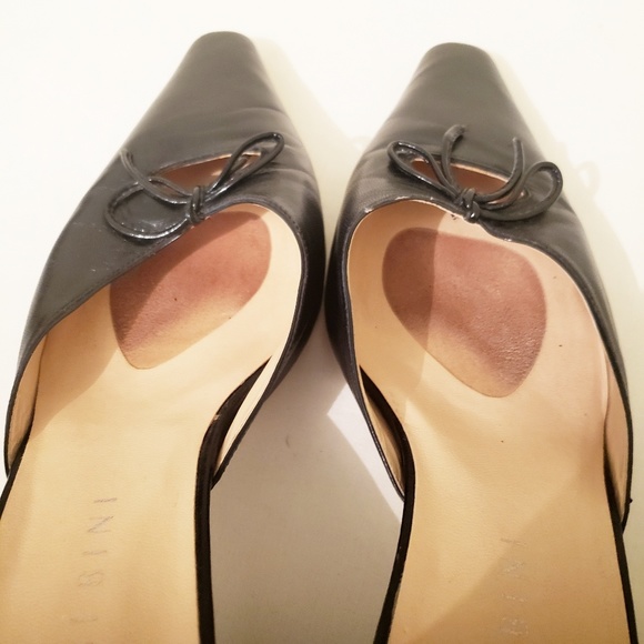 Gianni Bini Black Mules With Bow Detail Size 8.5 - Picture 7 of 7